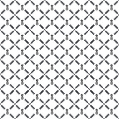 Vector seamless Pineapple pattern EPS. Modern stylish texture SVG. Geometric striped ornament. Monochrome linear braids. Black and White Pineapple Pattern