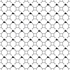 Naklejka premium Vector seamless Mountain pattern EPS. Modern stylish texture SVG. Geometric striped ornament. Monochrome linear braids. Black and White Mountain Pattern