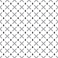 Vector seamless Tulip pattern EPS. Modern stylish texture SVG. Geometric striped ornament. Monochrome linear braids. Black and White Tulip Pattern