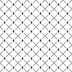 Vector seamless Tulip pattern EPS. Modern stylish texture SVG. Geometric striped ornament. Monochrome linear braids. Black and White Tulip Pattern