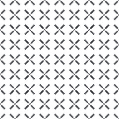 Vector seamless pattern EPS. Modern stylish texture SVG. Geometric striped ornament. Monochrome linear braids. Black and White Pattern