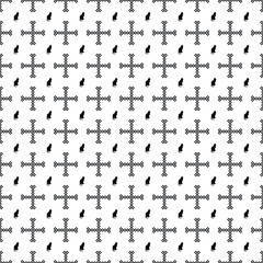 Vector seamless cat pattern EPS. Modern stylish texture SVG. Geometric striped ornament. Monochrome linear braids. Black and White cat Pattern