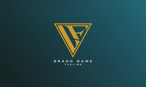 LF, FL, F1,1F, 7F, F7, FJ, JF, Abstract initial monogram letter alphabet logo design