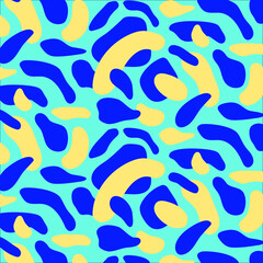 Colorful seamless pattern. Vector illustration. Illustration in doodle style. Texture for printing on textiles and printing, for interior decoration