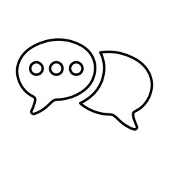 Chat, chatting, text Minutely design and well organized simple vector.