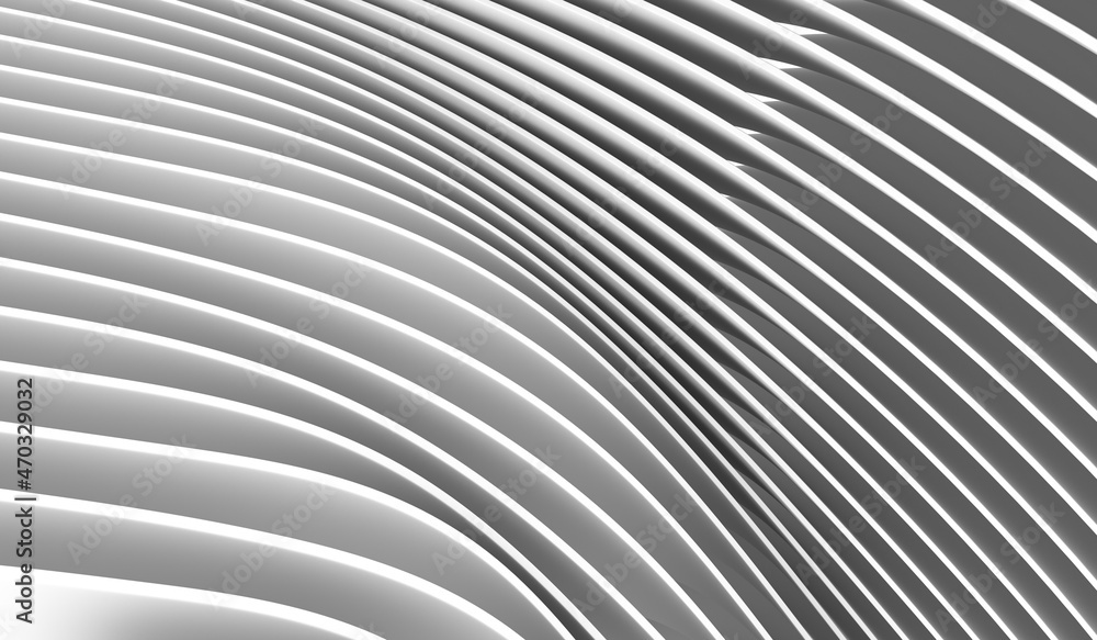 Poster abstract 3d background of wavy shapes. 3d rendering