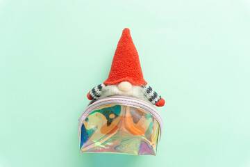 Vanity case and Santa Claus.