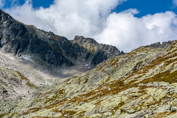 View from the valley to the mountain peak - Sniezny Szczyt (Snehovy stit).