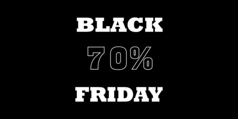 Black Friday sale 70%