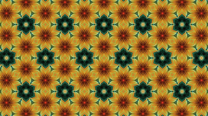 Pattern design with repitation of beautiful shapes 