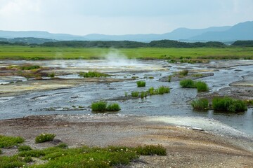 Uzon - a volcanic caldera, Kamchatka Peninsula, Russia