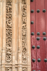 Salamanca Cathedral Entrance and Facade