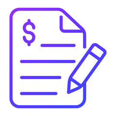 project development outline icon, business and finance icon.