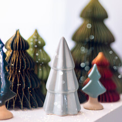 Trendy paper Christmas trees