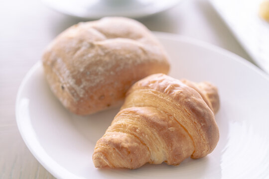 croissant with butter