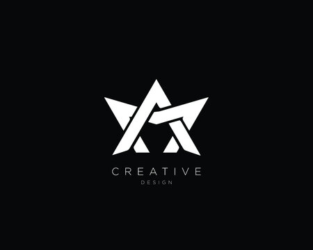 Creative and Minimalist Letter MA Logo Design Icon | Editable MA Vector Logo