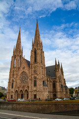 Strasbourg, France, October 31, 2021, Eglise Saint Paul, Former Protestant garrison church, it is now assigned to Reformed worship.