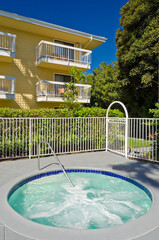 whirlpool at luxury hotel in San Diego, CA
