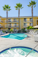 resort with pool at luxury hotel