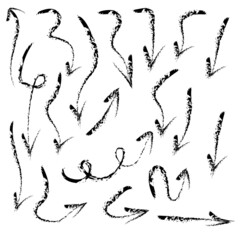 Obraz premium illustration of arrows hand drawn background