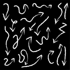 illustration of an background with arrows hand drawn