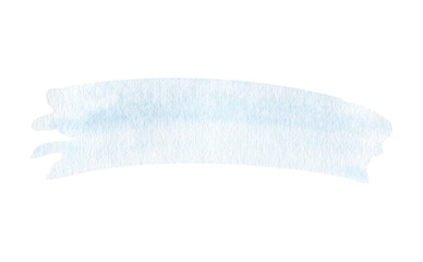 Blue watercolor background, brushstroke. Watercolor illustration isolated on white.