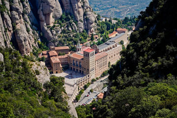 Fototapeta na wymiar Montserrat from Above