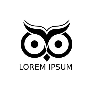owl eye logo vector