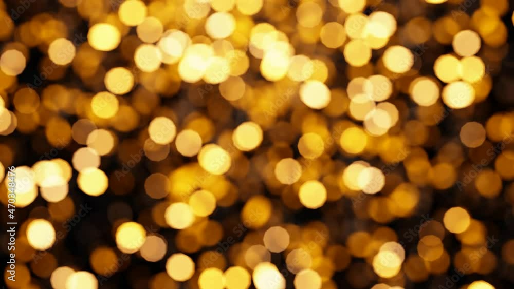 Aufkleber realistic looping 3d animation of the shining yellow light particles circular bokeh rendered in uhd 