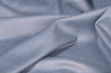 blue artificial leather texture. blue background from eco-leather.