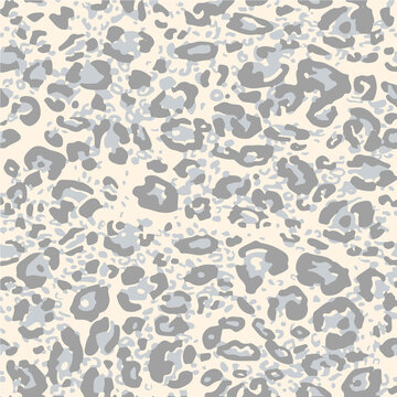 Full seamless gray leopard cheetah texture animal skin pattern. Ornamental design for women textile fabric printing. Suitable for trendy fashion use.