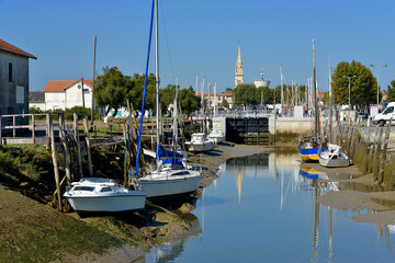 Marina of La Tremblade, a commune in the Charente-Maritime department and Nouvelle-Aquitaine region...