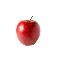 Red apple one isolated on white background.