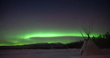 Northern lights in Whitehorse, Yukon (Canada)