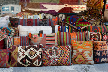 Decorative pillow slips.  Ottoman style pillow cases