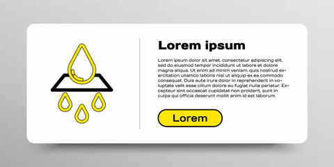 Line Recycle clean aqua icon isolated on white background. Drop of water with sign recycling. Colorful outline concept. Vector