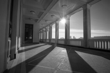 Moscow architecture in black and white