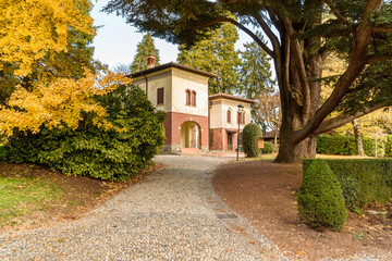 Castiglioni Ethno-Archaeological Museum inside Villa Toeplitz of Varese, Lombardy, Italy