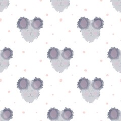 Cute seamless pattern, child drawing, suitable for the design of fabrics, wallpaper, wrapping paper