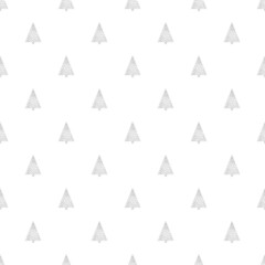 Obraz premium Vector seamless pattern with christmas tree of lines and dots