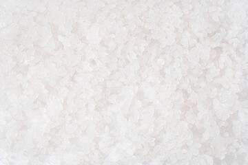 Shirataki rice or noodles white texture background. Konnyaku from konjac yam for wok. Jelly grain...