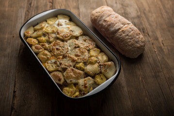 Moussaka, potato-based dish popular in Balkan and Mediterranean cuisines