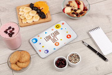 Healthy Tablet Pc compostion concept