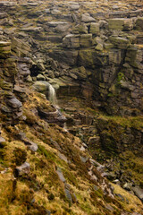 waterfall in the mountains