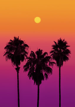 LA Vaporwave Sunset
