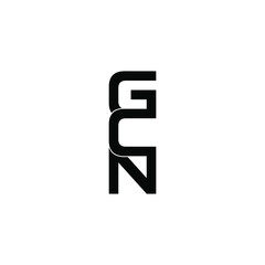 Obraz premium gcn initial letter monogram logo design