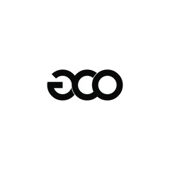 Fototapeta premium gco initial letter monogram logo design