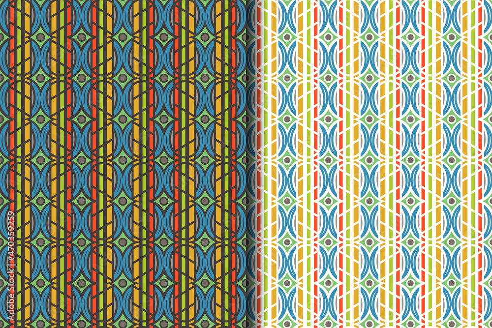 Poster simple background geometric shapes lines colorful. universal abstract seamless pattern design in abs