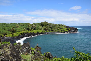 Black Sand Beach, Maui, Hawaii