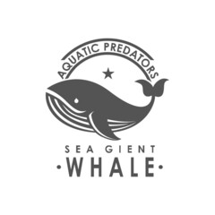 Sea Animal Logo Design, Whale